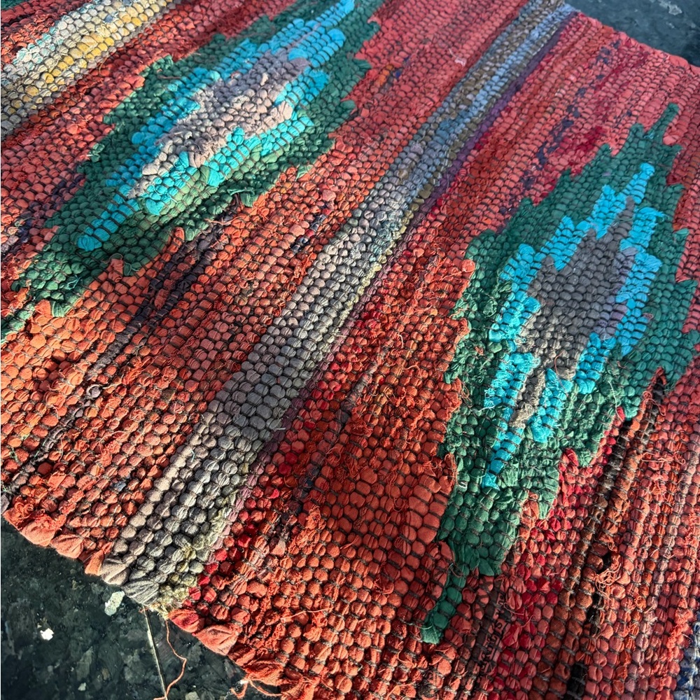 NEW Colorful Woven Rug 2’*3’ - Picture 3 of 7